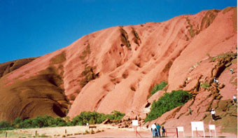 Bottom of Ayers Rock